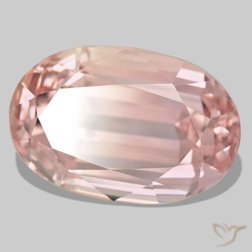 Kunzita rosa natural 76,84ct, corte oval, VVS