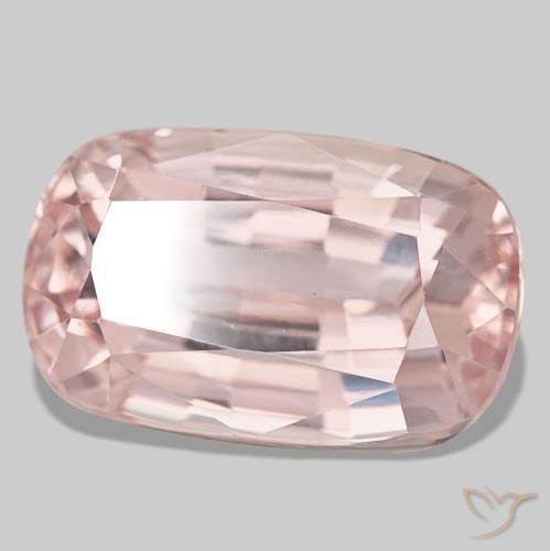 Kunzita rosa natural 16,22ct, almofada cortada, VVS-VS