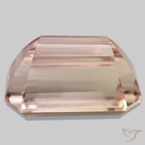 Kunzita rosa natural 111,45ct, corte esmeralda, VVS