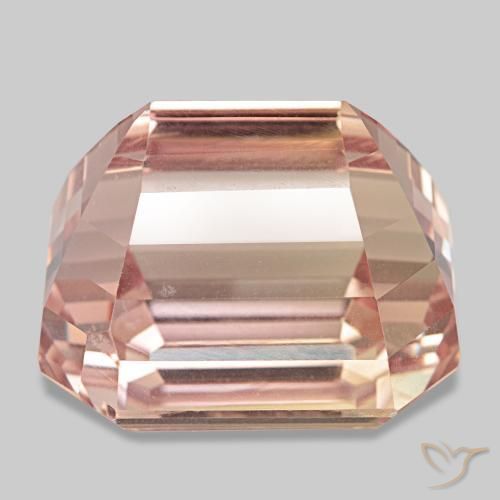 Kunzita rosa natural 145,50ct, corte esmeralda, VVS