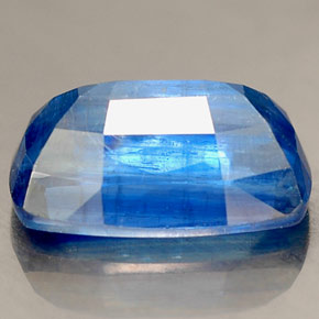 Cianita azul natural 2,86ct, almofada cortada, SI
