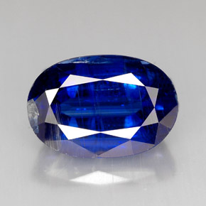 Cianita azul natural 9,45ct, corte oval, VS-SI