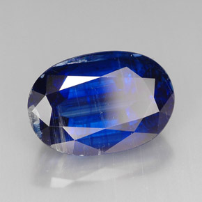 Cianita azul natural 9,45ct, corte oval, VS-SI