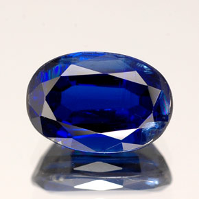 Cianita azul natural 3,53ct, corte oval, SI