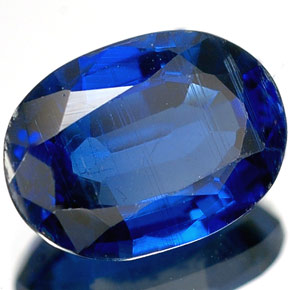 Cianita azul natural 1,90ct, corte oval, VS-SI