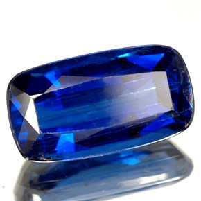 Cianita azul natural 2,41ct, almofada cortada, SI