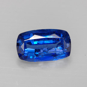 Cianita azul natural 3,55ct, almofada cortada, SI