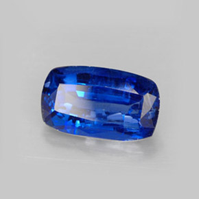 Cianita azul natural 3,55ct, almofada cortada, SI