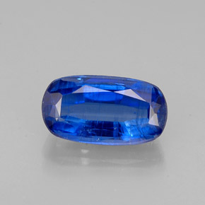 Cianita azul natural 1,80ct, almofada cortada, SI