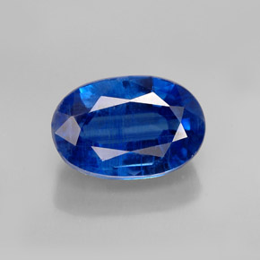 Cianita azul natural 1,59ct, corte oval, SI