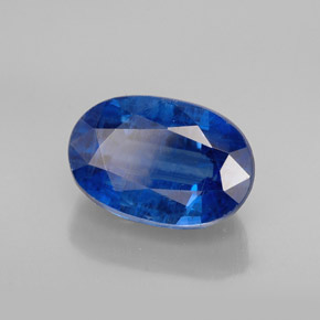 Cianita azul natural 1,59ct, corte oval, SI