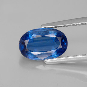 Cianita azul natural 1,96ct, corte oval, SI