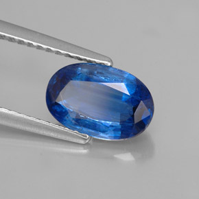 Cianita azul natural 1,96ct, corte oval, SI