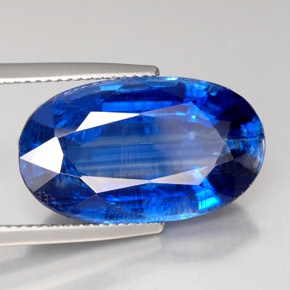 Cianita azul natural 17,01ct, corte oval, VS-SI