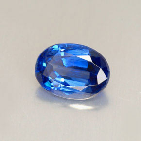 Cianita azul natural 1,41ct, corte oval, VVS-VS