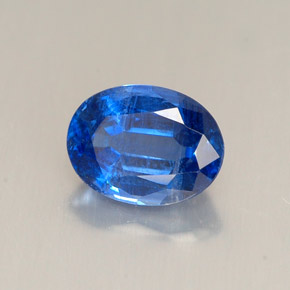 Cianita azul natural 1,64ct, corte oval, VS