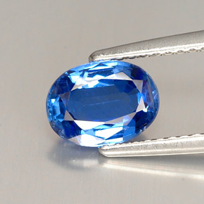 Cianita azul natural 1,45ct, corte oval, VS