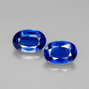 Pedras preciosas de cianita azul natural de  ct, corte oval, VS-SI