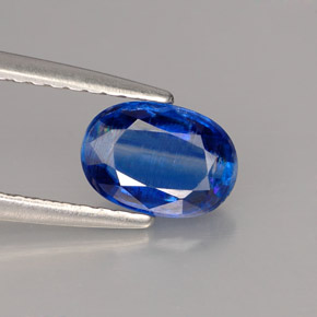 Cianita azul natural 1,03ct, corte oval, VS-SI