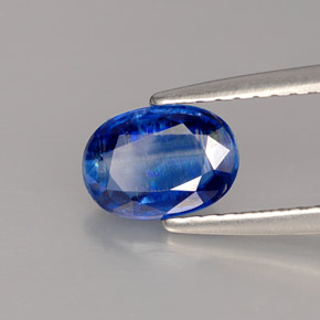 Cianita azul natural 1,03ct, corte oval, VS-SI