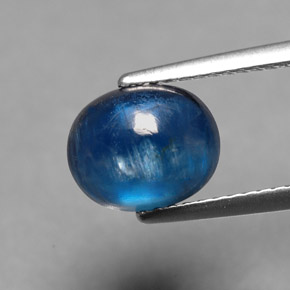 Cianita azul natural 3,06ct, corte oval, translúcido