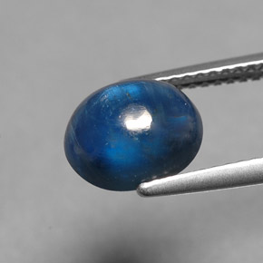 Cianita azul natural 3,06ct, corte oval, translúcido