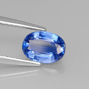 Cianita azul natural 1,20ct, corte oval, VS