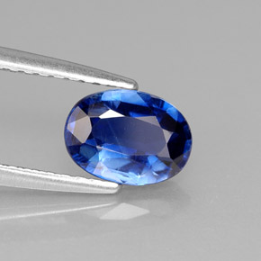 Cianita azul natural 0,98ct, corte oval, VS