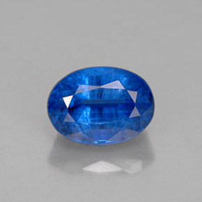 Cianita azul natural 1,44ct, corte oval, VS-SI