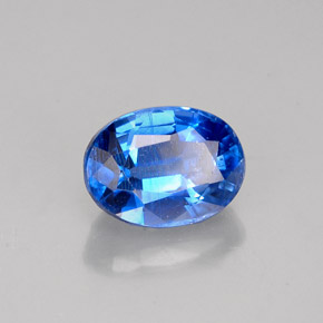Cianita azul natural 1,26ct, corte oval, VS-SI