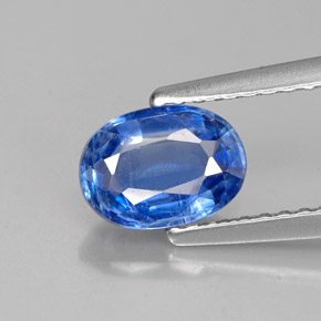 Cianita azul natural 1,04ct, corte oval, VS-SI