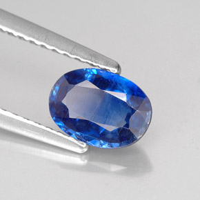 Cianita azul natural 0,94ct, corte oval, VS-SI