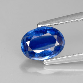 Cianita azul natural 1,06ct, corte oval, VS-SI