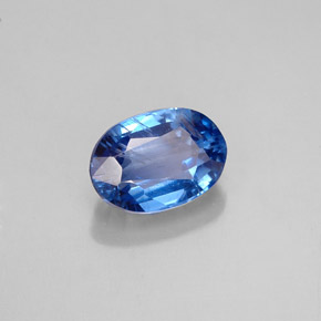 Cianita azul natural 1,18ct, corte oval, VS-SI