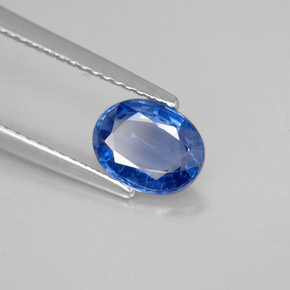 Cianita azul natural 1,18ct, corte oval, VVS-VS
