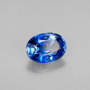 Cianita azul natural 1,17ct, corte oval, VVS-VS