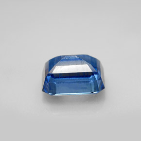 Cianita azul natural 3,42ct, corte esmeralda, SI
