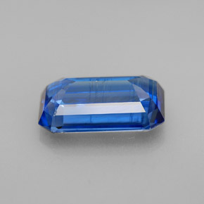 Cianita azul natural 3,79ct, corte esmeralda, SI