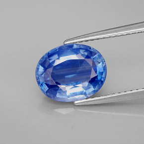 Dianita Azul Natural 3.27ct, Corte Oval, SI