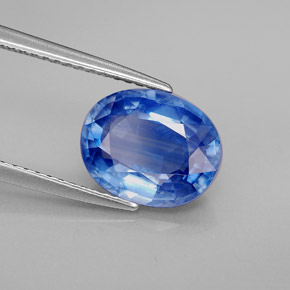 Dianita Azul Natural 3.27ct, Corte Oval, SI
