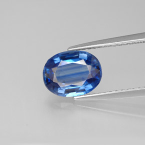 Cianita azul natural 2,07ct, corte oval, VS