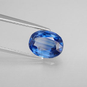 Cianita azul natural 2,07ct, corte oval, VS
