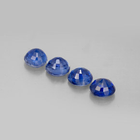Pedras preciosas de cianita azul natural de  ct, corte redondo, VS