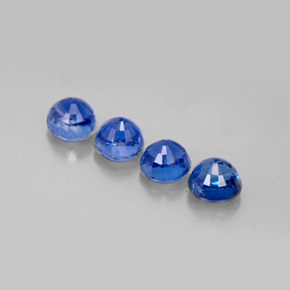 Pedras preciosas de cianita azul natural de  ct, corte redondo, VS