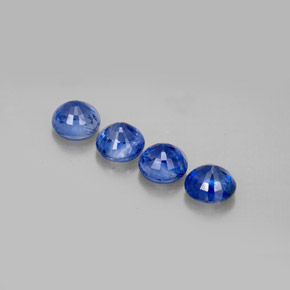 Pedras preciosas de cianita azul natural de  ct, corte redondo, VS