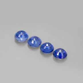 Pedras preciosas de cianita azul natural de  ct, corte redondo, VS