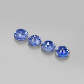 Pedras preciosas de cianita azul natural de  ct, corte redondo, VS