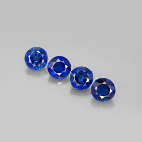 Pedras preciosas de Dianita Azul natural de  ct, Corte Redondo, VS