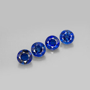 Pedras preciosas de Dianita Azul natural de  ct, Corte Redondo, VS