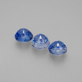 Pedras preciosas de cianita azul natural de  ct, corte redondo, VS
